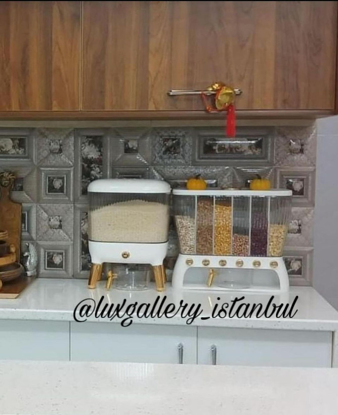 جای برنجی پایه رزگلد و جاحبوباتی شش خانه جابرنجی