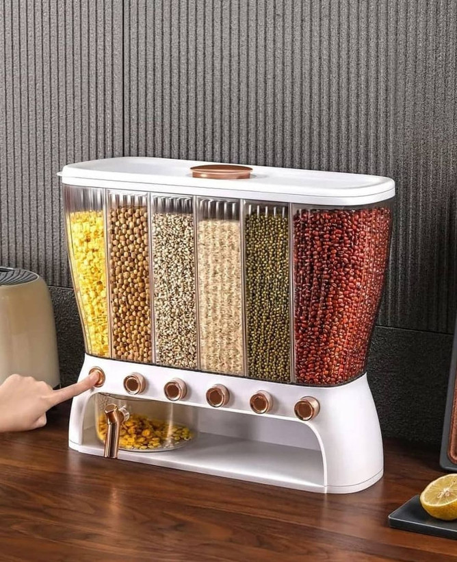 جای برنجی پایه رزگلد و جاحبوباتی شش خانه جابرنجی