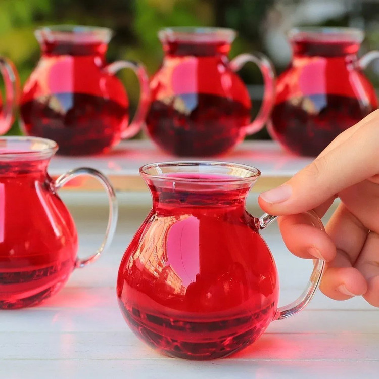 فنجان پیرکس کپل دسته رنگی و بیرنگ🇹🇷 کپل