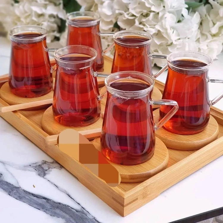 فنجان پیرکس کپل دسته رنگی و بیرنگ🇹🇷 کپل