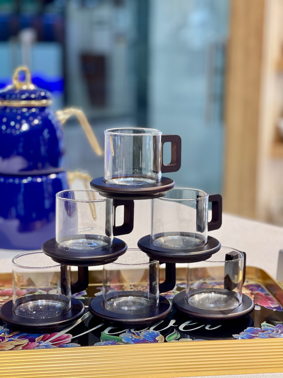 فنجان و نعلبکی پیرکس زیره بامبو