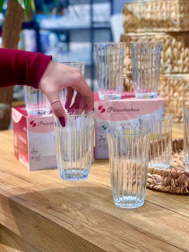 سری کامل لیوان نیم لیوان شات تراشدار joy paşabahçe 🇹🇷