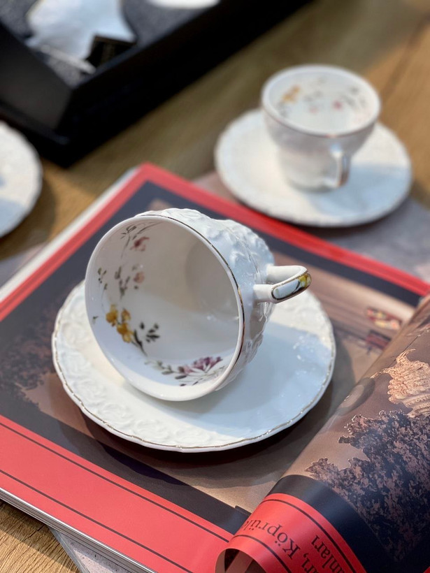 ست قهوه خوری گل برجسته 🇹🇷