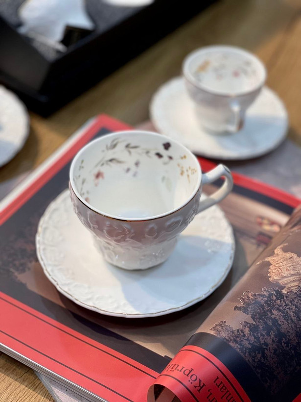 ست قهوه خوری گل برجسته 🇹🇷