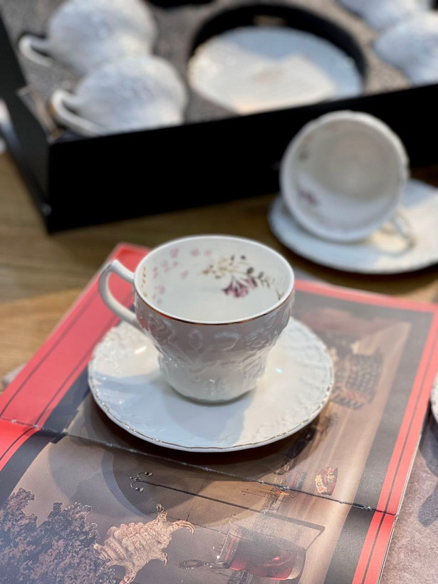 ست قهوه خوری گل برجسته 🇹🇷