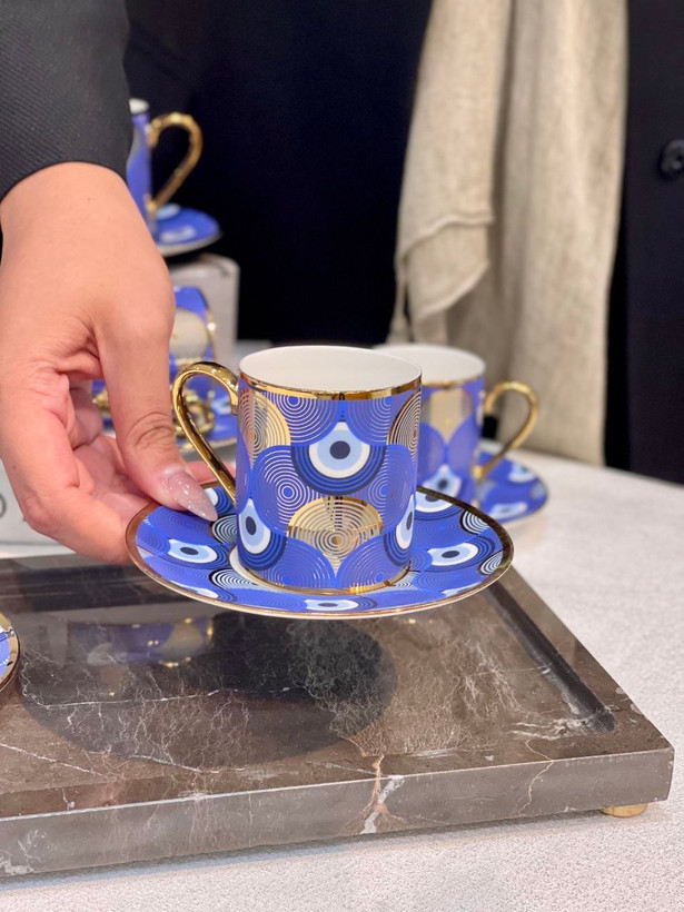 ست قهوه خوری چشم نظر 🇹🇷mavi nazar